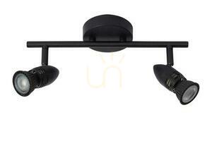 Lucide CARO Black 2-Light GU10 LED Spotlight 13955/02/30 small 1
