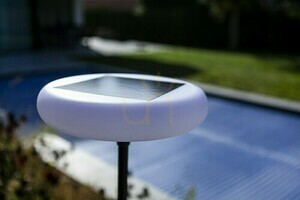 Outdoor Solar Floor Lamp Lutec Pops 6910901012 Black LED 3000K 173.5 cm small 2
