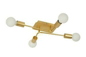 Lucide LESTER gold vintage metal ceiling light 4x E27 21118/04/02 small 1