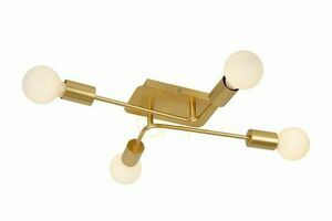 Lucide LESTER gold vintage metal ceiling light 4x E27 21118/04/02 small 0