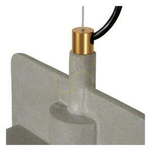 Lucide NINJA Concrete Gray Japandi Pendant Light small 3