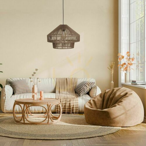 Check Béatrice Jute EKO BOHO Pendant Lamp.