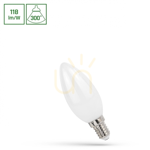 Check Led Candle E 14 230 V 5.5 W Cog Nw Milky Spectrum