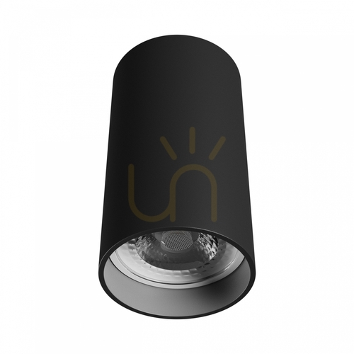 Check Chloe Variosa Gu10 Surface Mounted Gu10 230 V Ip20 55x100 Mm Black Round.