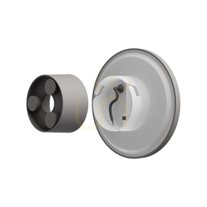Piatta 9 W Cct 230 V Ip44 120x47 Mm Grey Round Facade. small 10
