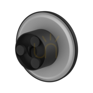 Piatta 9 W Cct 230 V Ip44 120x47 Mm Black Round Facade. small 10