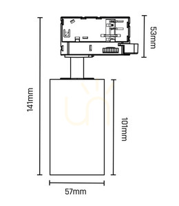 MADARA ALTRO GU10 busbar 3F reflector - EUTRAC 250 V ip20 57x101x141mm White small 7