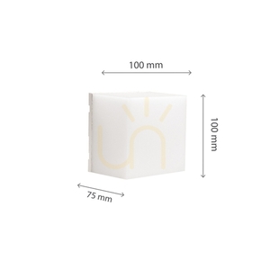 Scatollo 5 W Cct 230 V Ip54 100x100x75 Mm White Facade small 10