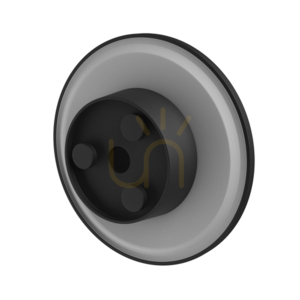 Piatta 12 W Cct 230 V Ip44 180x47 Mm Black Round Facade. small 10