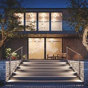 Encanta 6 W Cct 230 V Ip54 230x84x52 Mm Black Flush Mounted Facade. small 4