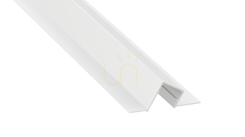 Check LED profile LUMINES type Duo white lacquered 2 m