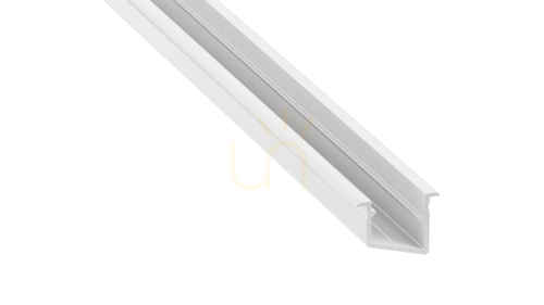 Check LED profile LUMINES type V white lacquered 2 m