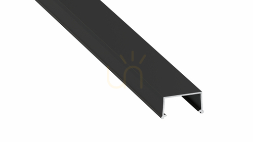 Check LUMINES LED profile Fixo type black lacquered 1 m