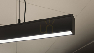 LED profile LUMINES type Foldo black anodized 1 m small 4