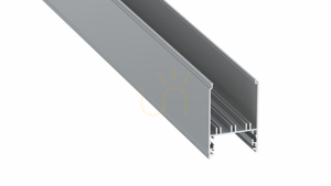 LED profile LUMINES type Foldo silver anodized 1 m small 0