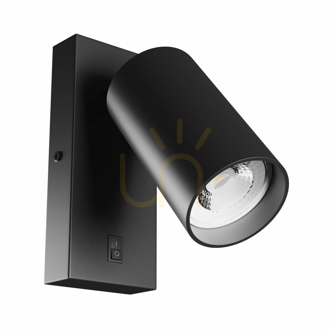 Check Squalla Variosa Switch Gu10 Wall lamp 230 V Ip20 55x100 Mm Black Round. Squalla Variosa Switch Gu10 Wall lamp 230 V Ip20 55x100 Mm Black Round.