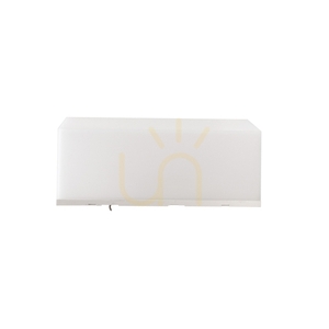 Scatollo 8 W Cct 230 V Ip54 200x100x75 Mm White Facade small 1