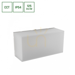 Scatollo 8 W Cct 230 V Ip54 200x100x75 Mm White Facade small 0