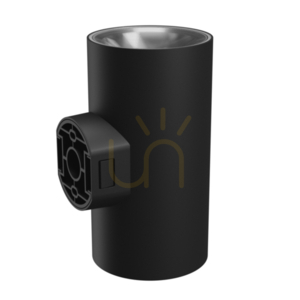 Torre 18 W Cct 230 V Ip54 99x78x162 Mm Black Round Facade Two-way. small 4