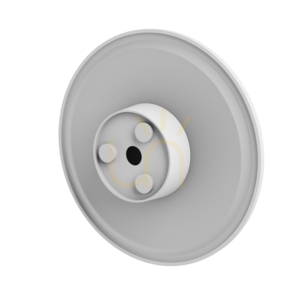 Piatta 18 W Cct 230 V Ip44 250x47 Mm White Round Facade small 9