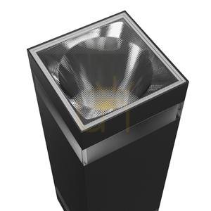 Torre Ring 18 W Cct 230 V Ip54 99x78x240 Mm Black Square Facade Bidirectional. small 3