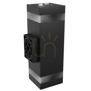 Torre Ring 18 W Cct 230 V Ip54 99x78x240 Mm Black Square Facade Bidirectional. small 4