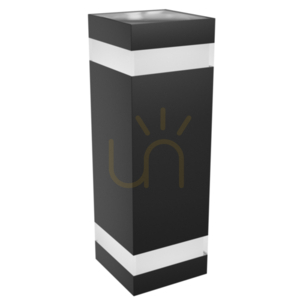Torre Ring 18 W Cct 230 V Ip54 99x78x240 Mm Black Square Facade Bidirectional. small 7