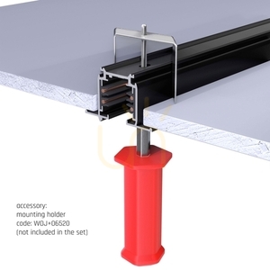 3F Flush-mounted busbar - 230 V Eurostandard - EUTRAC - 200 cm Black small 7