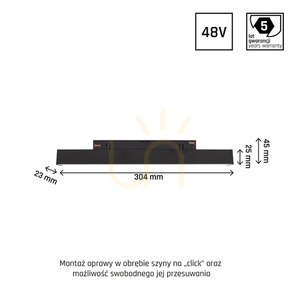 System Shift Line S Light fixture for busbar 304x23x42mm 8W 100st Black 5 Years Warranty. 2 Circuits 3 System Shift Line S Light fixture for busbar 304x23x42mm 8W 100st Black 5 Years Warranty. 2 Circuits small 3