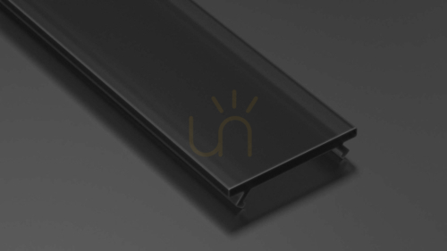 Check Lampshade for LED profile LUMINES BASIC V2 PMMA black 2 m