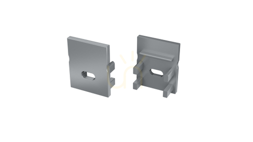 Check ALU LUMINES Slimo silver anodized plug with hole