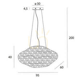 Pendant Light Max Light Stardust P0525D Black 7-Light LED 3000K 5 Pendant Light Max Light Stardust P0525D Black 7-Light LED 3000K small 5
