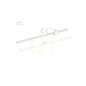 SABER LED slim wall lamp M 11378 Nowodvorski small 6