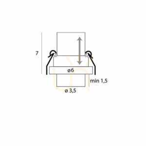 Plafon sufitowy Max Light Halo H0129 czarny LED 6W 3000K okrągły 2 Plafon sufitowy Max Light Halo H0129 czarny LED 6W 3000K okrągły small 2