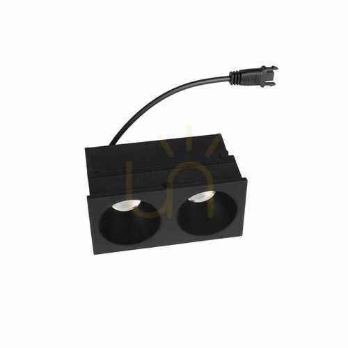Check Recessed LED Luminaire Max Light Modular HM180 2L 6W 3000K Black