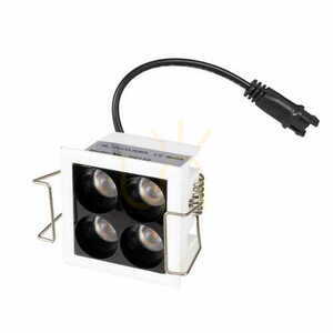 Recessed luminaire Max Light X-Line H0135 white/black 4x5W 3000K dimmable small 2