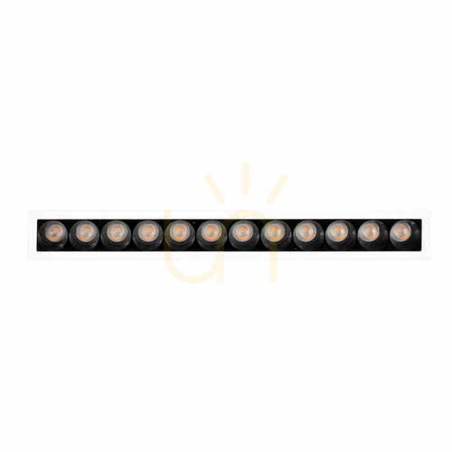 Check Recessed Luminaire Max Light X-Line H0138 15W 3000K White/Black Dimmable