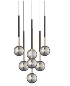 Pendant lamp Zuma Line ARCTURUS P0574-07F-SDFZ Czarno-gold small 1