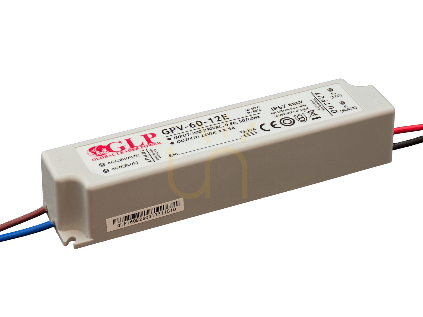 Check GPV-60-12EV/DC LED strip power supply. GPV-60-12EV/DC LED strip power supply.