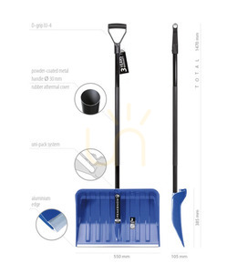 ALPINUS METAL shovel - blue small 1