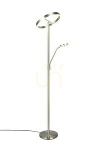 TRIO WILLIS 449510207 LED floor lamp with reading light, matt nickel small 3