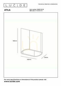 Lucide Atila LED Outdoor Wall Lamp Black Aluminum IP65 69805/12/30 small 4