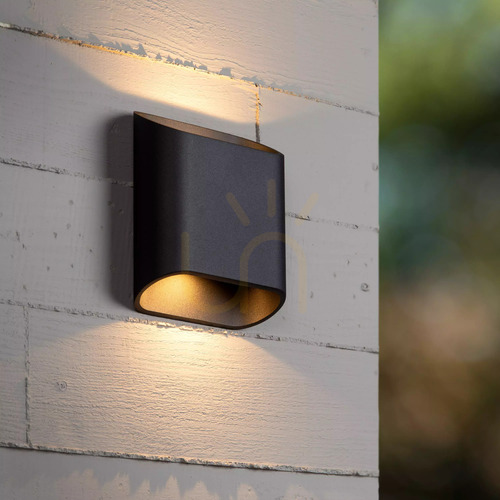 Check Lucide Atila LED Outdoor Wall Lamp Black Aluminum IP65 69805/12/30