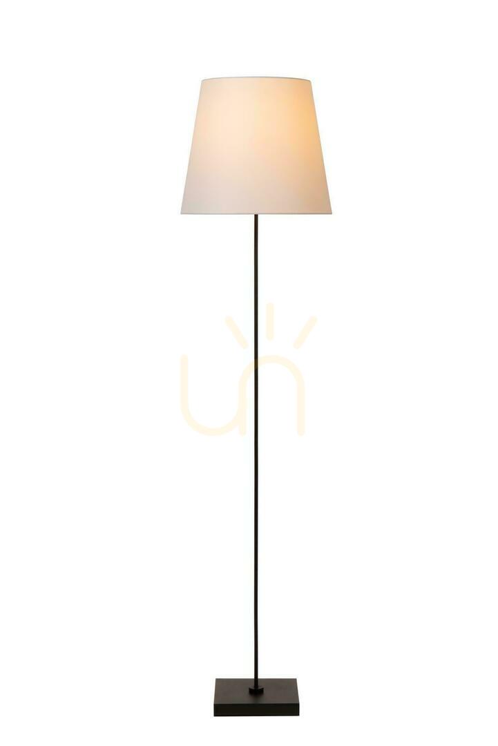 Lucide PENDIO Black Japandi Fabric Floor Lamp 150 cm E27 19790/81/30