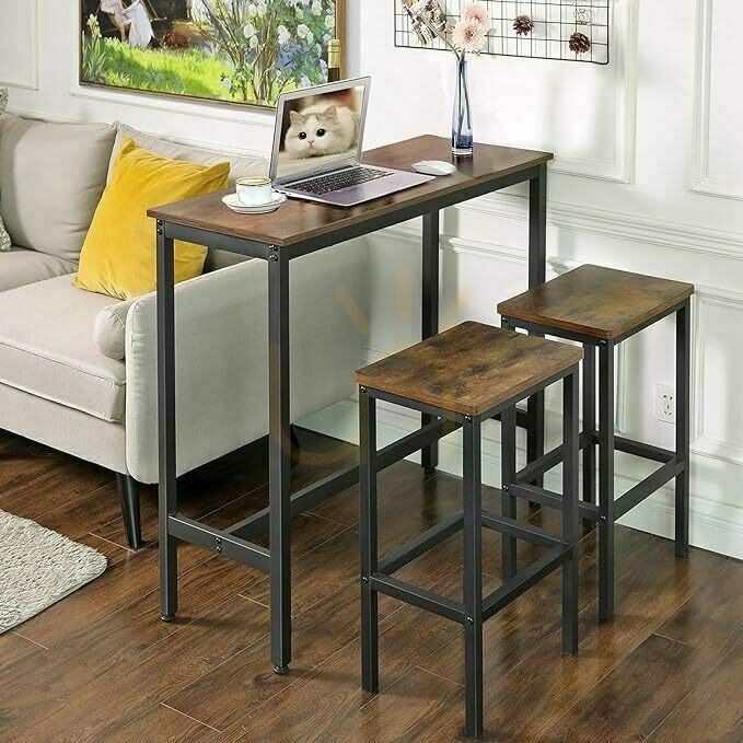Preview Rectangular Kitchen Table100x40x90cm black/brown rustic oak LBT010B01 Rectangular Kitchen Table100x40x90cm black/brown rustic oak LBT010B01