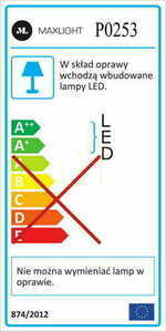 Pendant Light Max Light Multi A P0253 White 15 cm LED 5W small 2