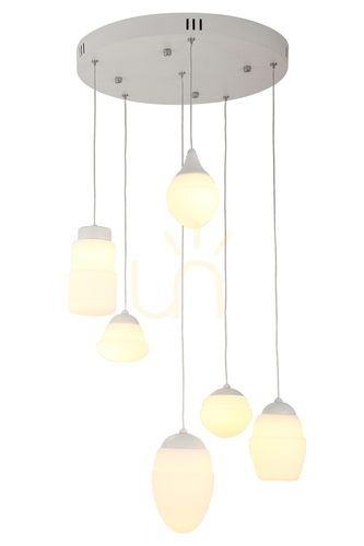 Check Pendant Light Max Light Multi 6 White 52 cm P0249