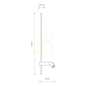 Bedroom wall lamp EASY LED LEFT 11425 Nowodvorski small 8