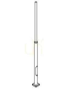 Park/Garden Lantern NICE 777GR Graphite 36.4W 3000K 7016 Norlys. small 6