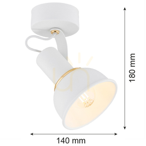 Wall Lamp ARGON TWIST White Brass-Plated E14 4899 small 2